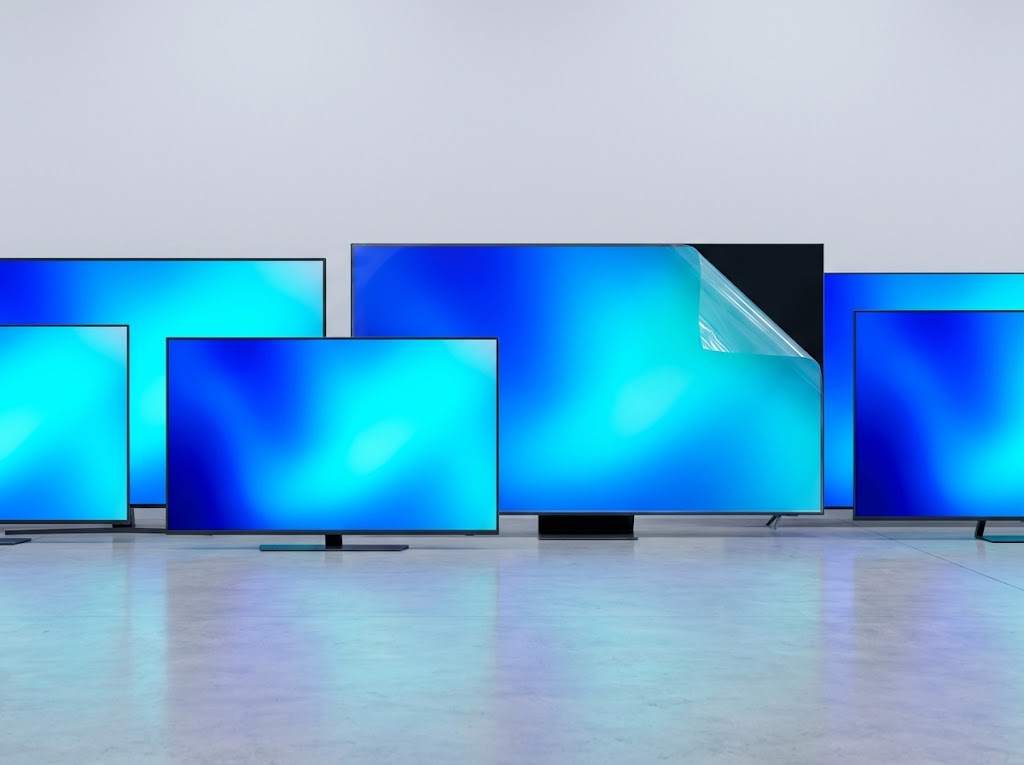 TVs and displays ready for resale