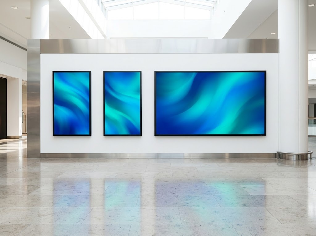 Commercial display installation