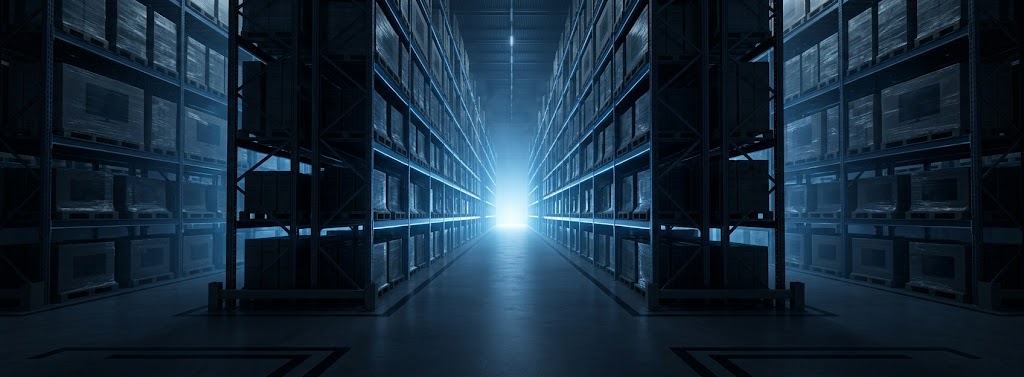 Warehouse aisle — partnership band