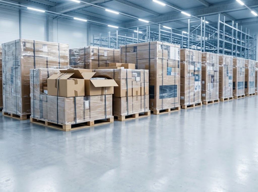 Palletised overstock and returns